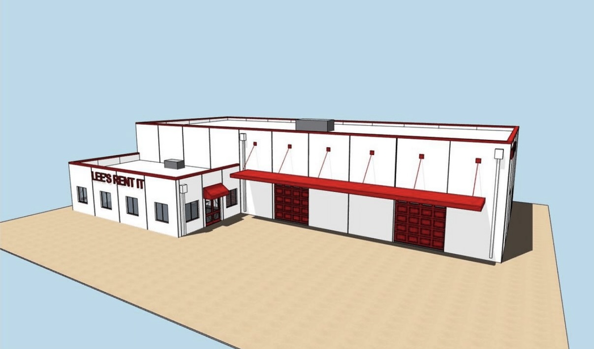 New Lee's Rent It building coming Spring 2026